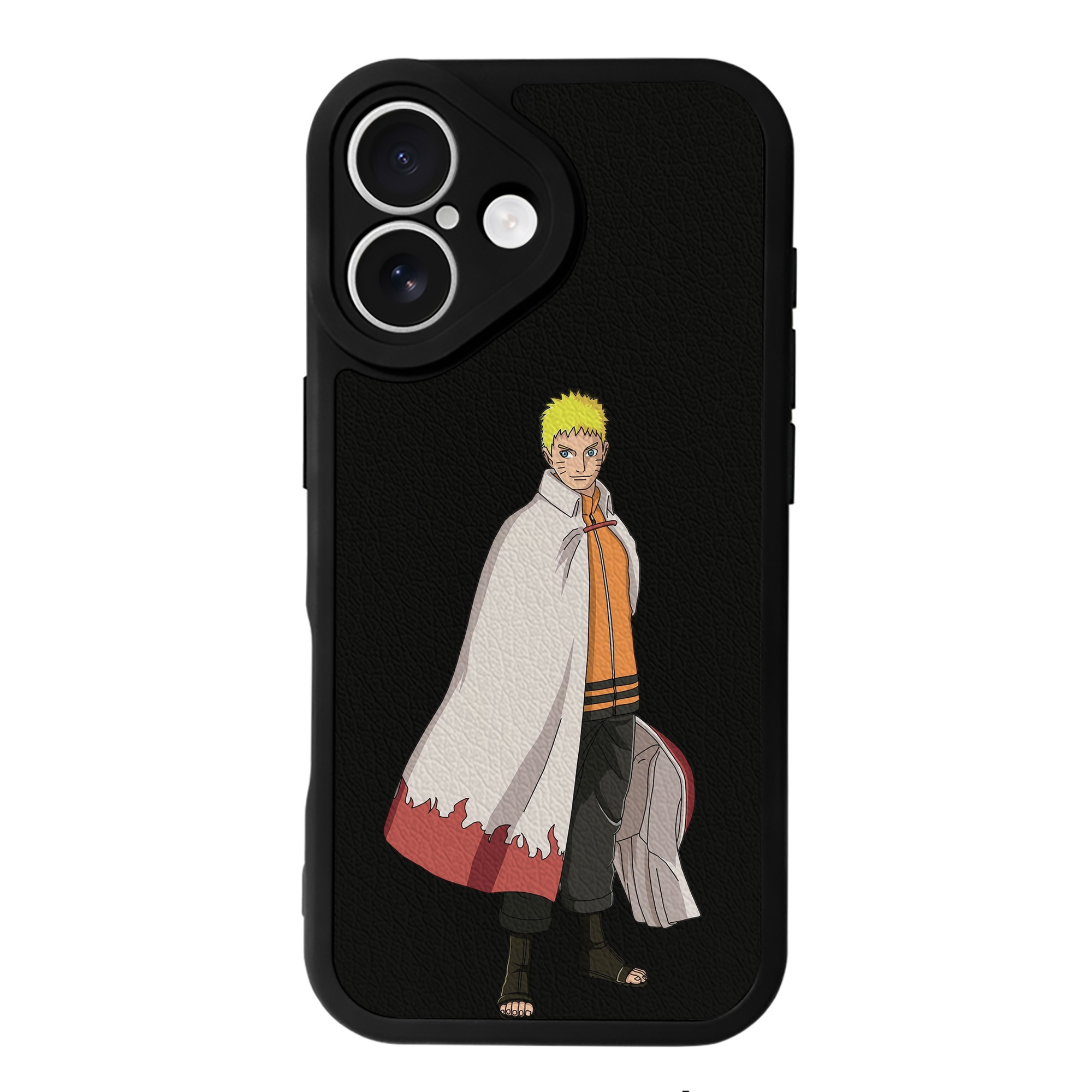 （画像用） NARUTO -ナルト- うずまき ナルト Uzumaki Naruto 【iPhone 16シリーズ対応】シリコンスマホケース（レザー調） 材質：シリコン